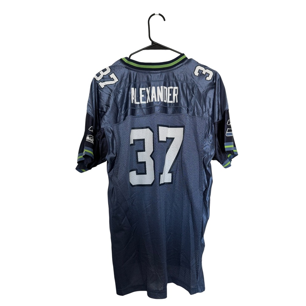 Reebok Shaun Alexander Seattle Seahawks NFL Jersey Youth XL Blue Kids Football - Picture 2 of 2